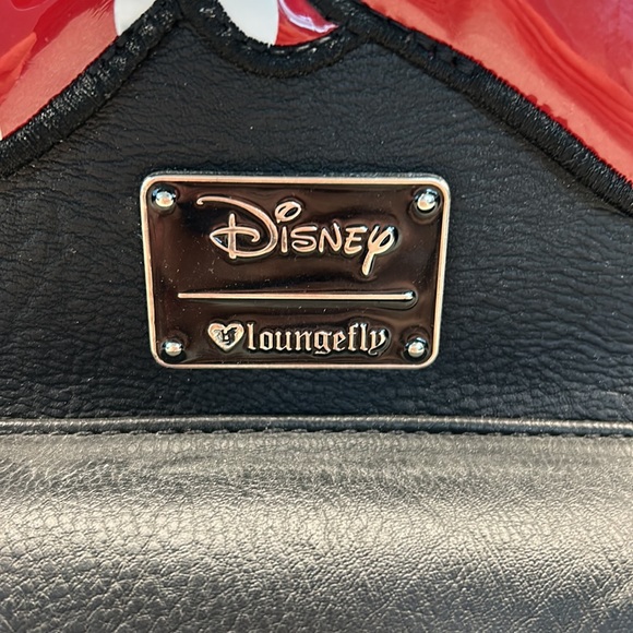 LIKE NEW Loungefly Minnie Bow Mini Backpack Purse - Picture 3 of 10
